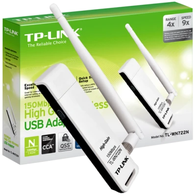 TP-LINK Wi-Fi mrežna kartica, 2.4 GHz, 4 dB, 150 Mbps - TL-WN722N