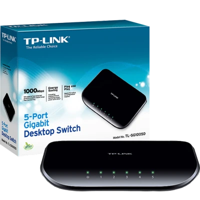 TP-LINK 5-Portni desktop switch, 5 x 10/100/1000 - TL-SG1005D