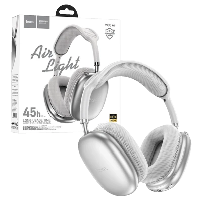 hoco. Slušalice bežične sa mikrofonom, Bluetooth, srebrena - W35 Air Triumph Silver