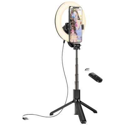 hoco. Držač za smartphone sa svjetlom, 4.7 - 6.5", Bluetooth - LV03 Showfull