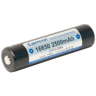 XTAR Baterija akumulatorska, 16650, 3.7V, 6A, 2500mAh - K16650-2500