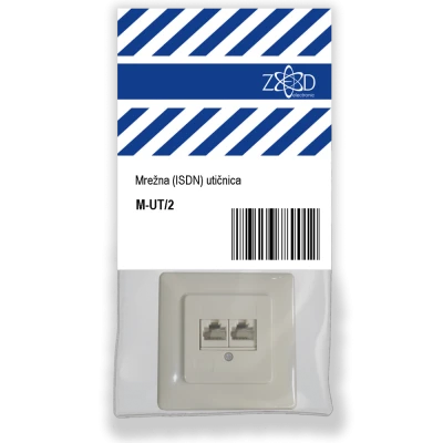 ZED electronic Mrežna / ISDN utičnica, 2 x RJ45 - M-UT/2