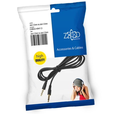 ZED electronic Jack 3.5mm na Jack 3.5mm kabl, dužina 1.5 metara - CABLE-404/1,5