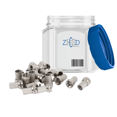 ZED electronic F-Konektor 7mm extra kvalitet, pak. 100 kom. - FK-XD/100