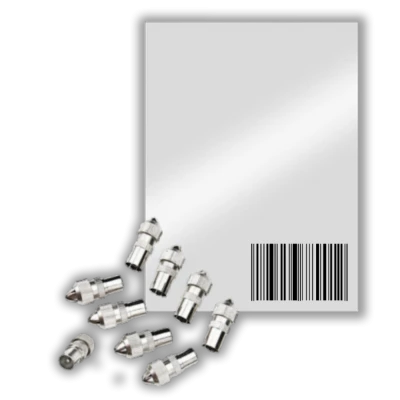 ZED electronic RF utikač metalni, pak. 25 kom. - RFMA/25