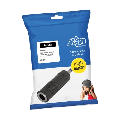 ZED electronic Adapter 3.5 mm M na 6.3 mm Ž, stereo - AP63C