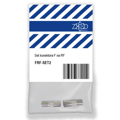ZED electronic Set konektora F na RF, metalni - FRF-SET2