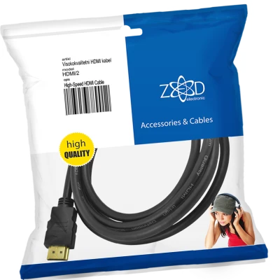ZED electronic HDMI kabl, 2.0 met - HDMI/2