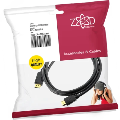 ZED electronic Kabl display port na hdmi, dužina 2.0 m - DP-HDMI/2.0