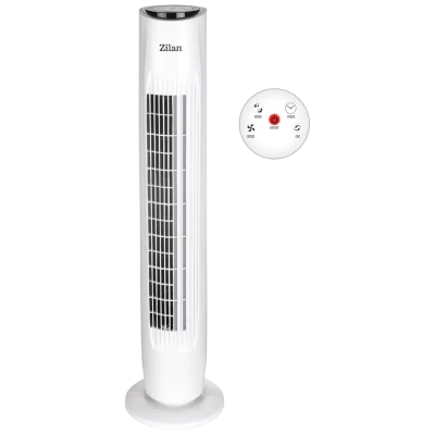 Zilan Ventilator stupni, daljinski upravljač, 45W, 80 cm, ±80° - ZLN3437