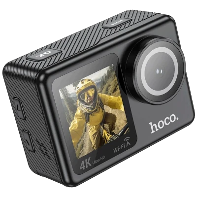 hoco. Sportska kamera, 1.3"/ 2" IPS LCD, 4K UHD, WiFi, microSD - DV101