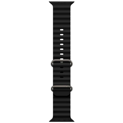 hoco. Silikonski remen za iWatch, 42/44/45/49mm, crna - iWatch WA12 Black