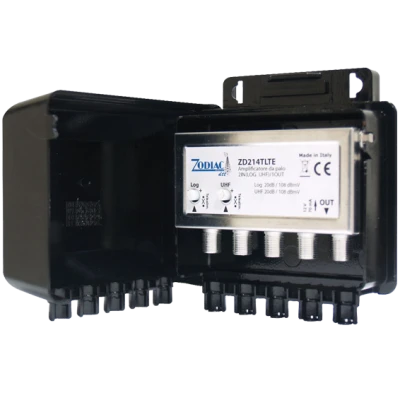 ZODIAC Pojačalo antensko, 2 ulaza - 1 izlaz, 108dBmV - ZD 214 TLTE