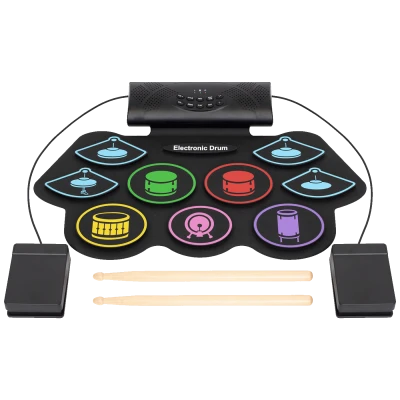 home Električni bubnjevi, set, sklopivo, Bluetooth, 1000 mAh - HRD1