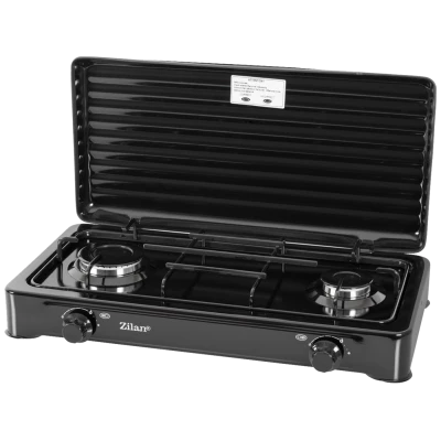 Zilan Plinski rešo sa 2 plamenika, 1600 W, crna - ZLN0025/BK