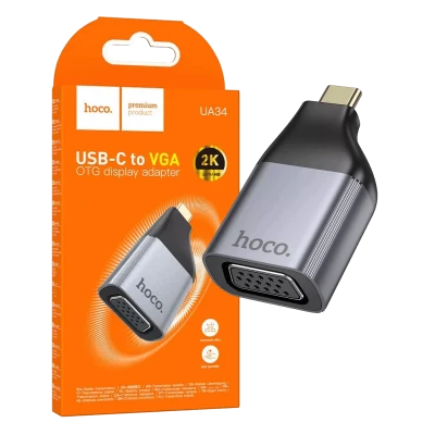 hoco. Adapter USB type C na VGA, 2K, OTG - UA34