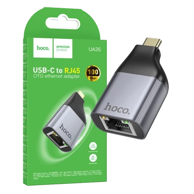 hoco. Adapter USB type C na LAN - UA35