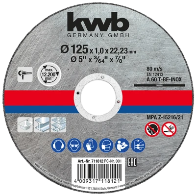 kwb Rezna ploča za INOX 115 x 1.0 mm - 711811