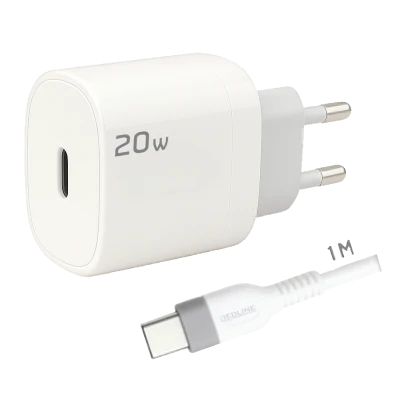 REDLINE Punjač sa USB-C kablom,  20W - GL20C+CC 1M