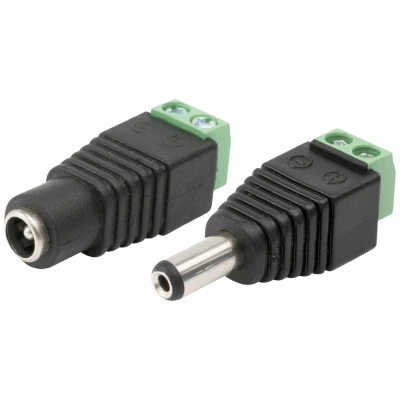 home DC konektor, set, 12 V DC / 3 A - DC 2CS