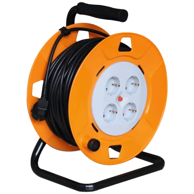 home Motalica za kabl, 25 met., H05VV-F, 3G1.5 mm², IP20 - HJR 4-25/1,5