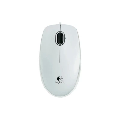 Miš LOGITECH B100, USB, optical, white, 910-003360