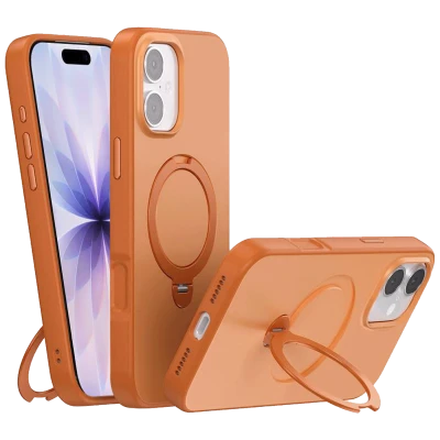 NN-Su Maska sa rotirajućim držačem za iPhone 17, Magsafe, orange - iPhone 17 Rotation Holder