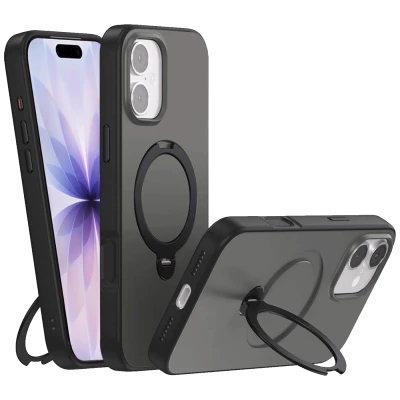 NN-Su Maska sa rotirajućim držačem za iPhone 17, Magsafe, black - iPhone 17 Rotation Holder
