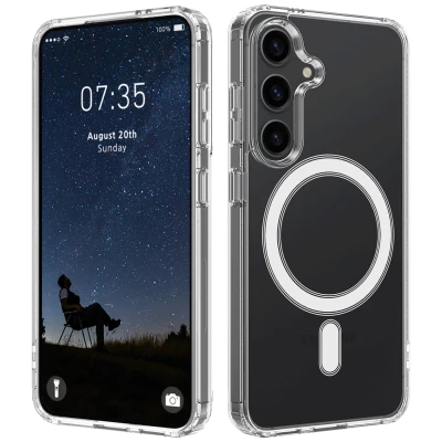 NN-Su Maska za Samsung S25, MagSafe, Transparent - Galaxy S25 MagSafe Phone Case