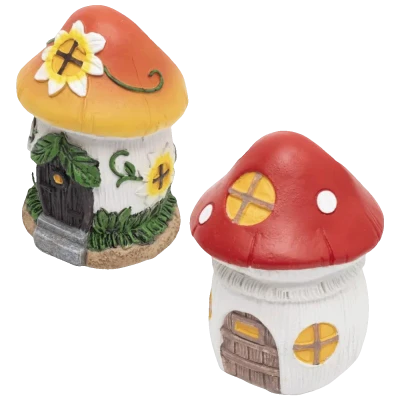 home Solarna vrtna lampa u obliku kućice-gljiva, 40 mAh - MX675