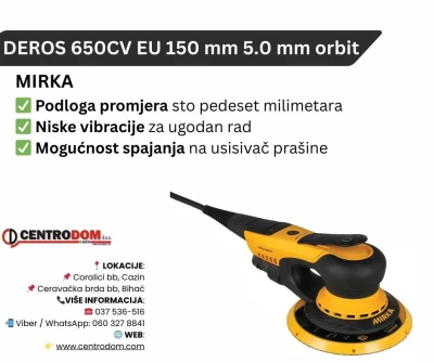 Mirka DEROS 650CV EU 150 mm 5.0 mm orbit