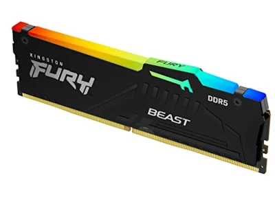 Kingston 64GB 5600MHz DDR5 RGBFury Beast (2x32GB) RGBCL40, XMP 3.0 Ready,