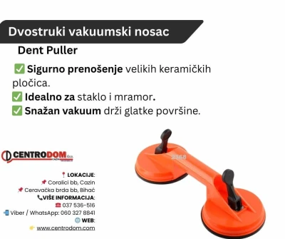 Dvostruki vakuumski nosac 70kg (115mm)