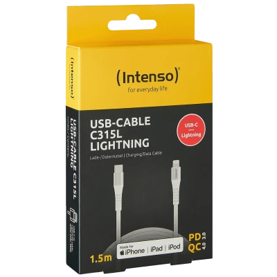 (Intenso) USB kabl za smartphone, USB type C to Lightning, 1.5 met. - USB-Cable C315L