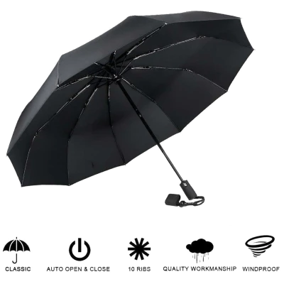 Xiaomi Kišobran sa automatskim otvaranjem i zatvaranjem - Automatic Umbrella Black