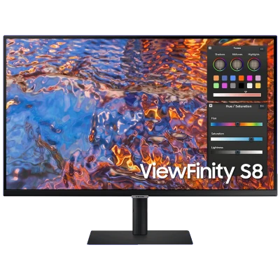 Samsung Monitor 32", Pivot, ViewFinity S8, UHD, HDMI, DisplayPort - LS32B800PXPXEN
