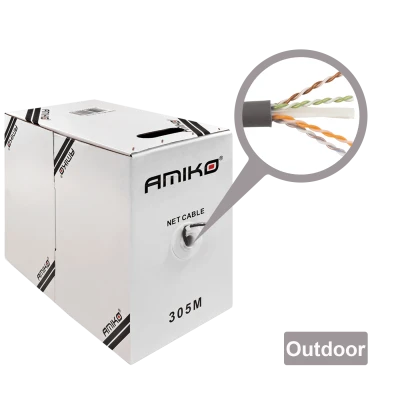 Amiko Mrežni FTP kabl, CAT5e, OutDoor, 305 met. - CAT5e FTP Outdoor 305m