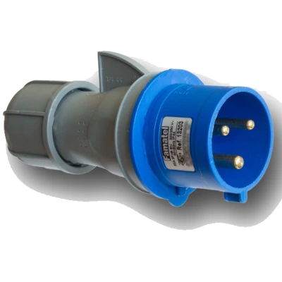 Famatel Utikač, 32A/220÷240, 3 Polni (2P+E), IP44 - 13203