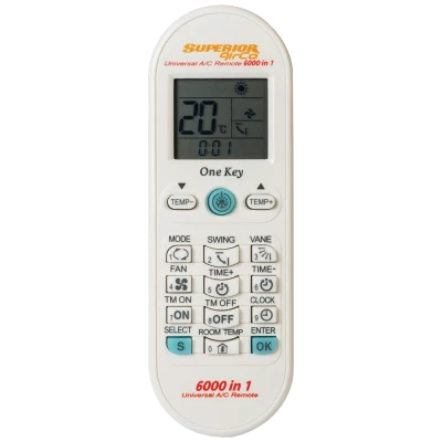 Superior Daljinski upravljač za klime, 6000 kodova, univerzalni - RC AirCo 6000in1