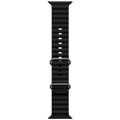 hoco. Silikonski remen za iWatch, 42/44/45/49mm, crna - iWatch WA12 Black