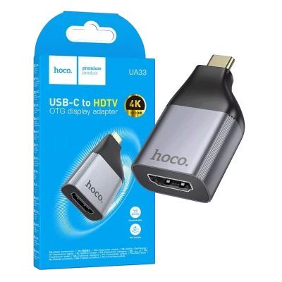 hoco. Adapter USB type C na HDMI, 4K - UA33
