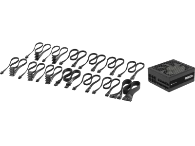Corsair PSU 1000W RM1000xGold, Fully Modular, 12V-2x612xSATA, 4xPCIe, ATX 3.1, PCIe 5.1
