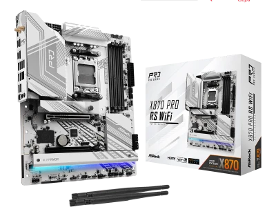 ASROCK MB X870 PRO RS WIFIAMD X870, 4xDDR5, 3xM.24xSATA, WIFI7, USB4, RAID, ATX, 2.5G LAN