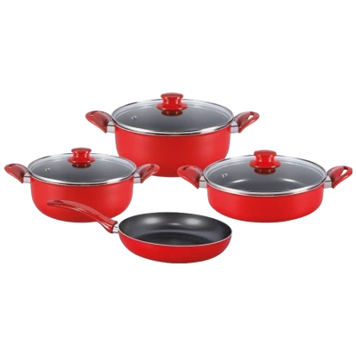 Zilan Posuđe, teflon, set 7/1, crvena - ZLN9379