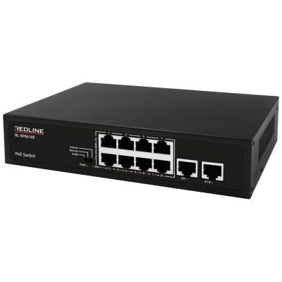 REDLINE PoE mrežni switch, 10 port RJ-45 , 8 PoE / 120W - RL-SP8610E