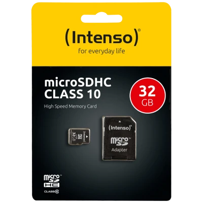 (Intenso) Micro SD Kartica 32GB Class 10 (SDHC & SDXC) sa adapterom - SDHCmicro+ad-32GB/Class10