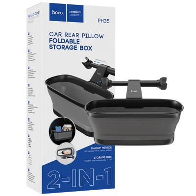 hoco. Auto držač (kutija) sa ogledalom, Hoco PH35, sklopivi - PH35 Lucky journey