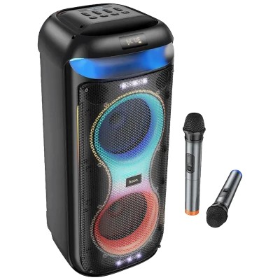 hoco. Zvučnik bežični sa 2 bežična mikrofona, USB, Bluetooth, 60W - HA13 Max Ramon