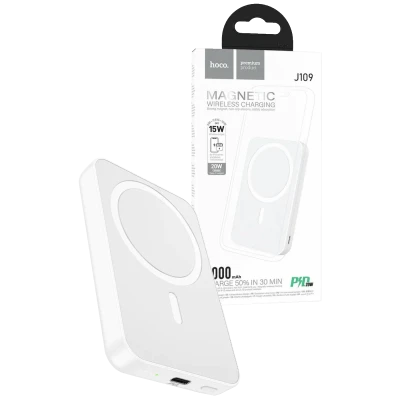 hoco. Punjač prijenosni, bežični, magnetic, 5000mAh, PD20W - J109 Easy