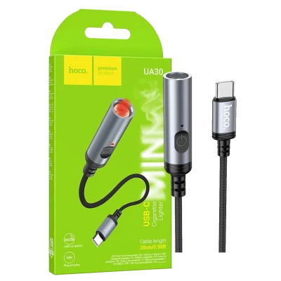 hoco. Upaljač sa USB type C kabelom - UA30 type C